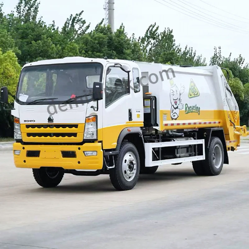 Howo 10 cubic meter compressed garbage truck - image 1