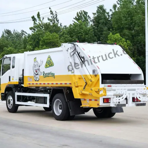 Howo 10 cubic meter compressed garbage truck - image 3